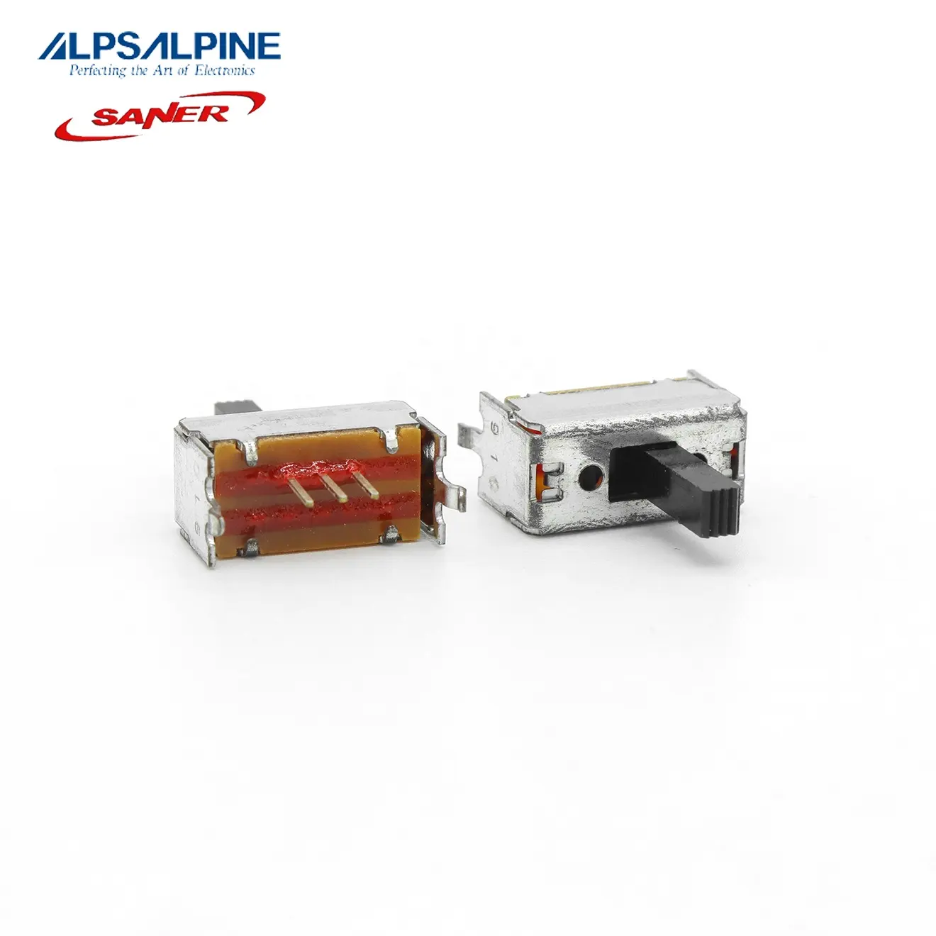 ALPS SSSF012100 8.5Mm 2mm-Travel ประเภทตัวแทนที่ได้รับอนุญาตของแท้รับประกันสวิตช์สไลด์