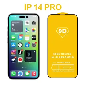 Premium High Quality Ceramic Iphone 14 Pro Max Lkg Tempered Glass Phone Screen Protector 9d Full
