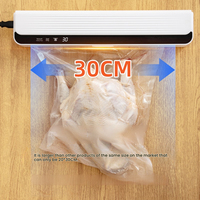 Machine de scellage sous vide alimentaire électrique miniature pour la maison, en plastique, avec une largeur de scellage jusqu'à 30 cm