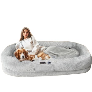 Cama para Perros y Humanos de Espuma Refrigerante de Felpa Hecha a Mano, Moderna, de Lujo, Extra Grande, con Funda Extraíble, Suave, Resistente, para Interiores y Exteriores, para Mascotas y Niños - Product Image 1