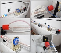 Produsen Terkemuka Yongli 75w 90w 100w 130w 150w 180w Tabung Laser Kaca Co2 dengan Kepala Logam Mudah Disambungkan Suku Cadang Peralatan Laser