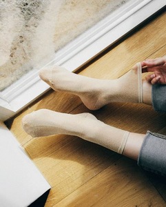 Glitter Shiny <strong>Socks</strong> for Women Retro Loose <strong>Socks</strong> Short Tube Crew <strong>Socks</strong> - Product Image 4