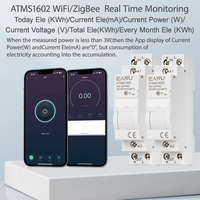 Tuya WiFi ZigBee disjoncteur intelligent minuterie relais puissance énergie kWh tension compteur de courant télécommande interrupteur ATMS1601/1602