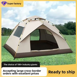 Tente de camping et pique-nique d'extérieur, pliable automatiquement, portable, auto-érectible, en tissu Oxford, indice d'étanchéité 1000 mm, utilisable en <span class=keywords><strong>quatre</strong></span> <span class=keywords><strong>saisons</strong></span>, prête à l'emploi - Product Image 5