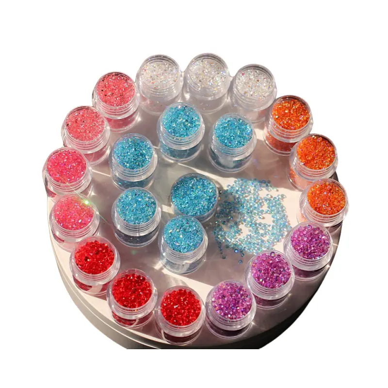 Vendita all'ingrosso di perline artigianali uniche con strass sfumati colorati alla rinfusa accessori artigianali strass di vetro