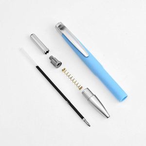 Low Price Plastic Ballpoint Logo Printed Black Ink Gel <b>Pen</b> With <b>Silver</b> Trim Portable Promotional Writing Instrument - Product Image 4