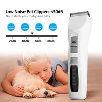 Petwant 2 vitesses lame en céramique Rechargeable professionnel Pet chien chat rasoir Pet cheveux tondeuses tondeuse ensemble