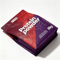 Bolsa con Cierre Ziplock, Parte Superior de Papel de Aluminio, a Prueba de Humedad, para Empacar Proteína de Suero