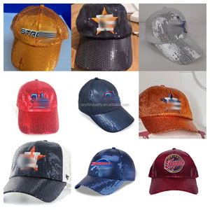 New Pink <strong>Sequence</strong> Antonio Caps Gameday Sports Fan Bling Embroidery Tri Color Baseball Caps Basketball Fan <strong>Sequence</strong> Caps - Product Image 6