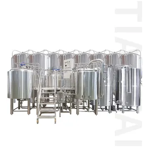 Tiantai 10 barrel steam four vessel laboratory microbrewery system for sale