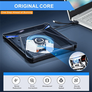 Unidad de DVD Externa USB 3.0 Tipo C, Grabadora de CD/DVD Portátil, <span class=keywords><strong>Lector</strong></span>/Grabador de Discos Ópticos Delgado <span class=keywords><strong>para</strong></span> Laptop, Escritorio, MacBook, <span class=keywords><strong>PC</strong></span> - Product Image 5