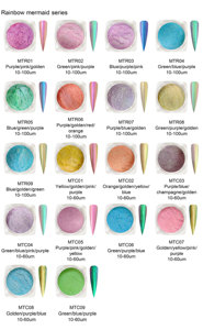 Marque Mcess <span class=keywords><strong>Cameleon</strong></span> Mica Poudre Shimmer Glitter Caméléon Peinture Eau Couleur Nail Chrome Poudre pour Multichrome Fard À Paupières - Product Image 5