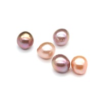 Perles d'eau douce naturelles de qualité AAA, 9-12 mm, de couleur violette, baroques, Edison, en vrac, avec évaluation d'un tiers