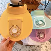 Chapeau pare-soleil avec ventilateur pour femme Réglage à trois vitesses et grande surface Randonnée Protection solaire Chapeau pare-soleil