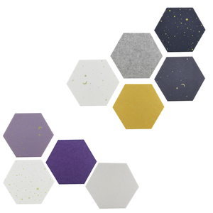 Pannello Acustico Esagonale ad Alta Densità con Motivo Intagliato, Autoadesivo, Decorazione Murale, Isolamento Acustico e Fonoassorbente - Product Image 3