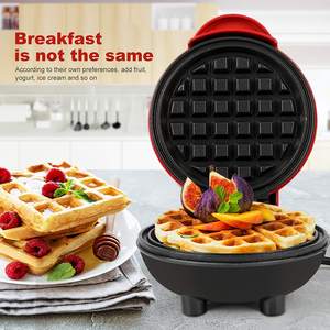 Mini gaufrier électrique automatique avec surface de plaque antiadhésive pour la fabrication de beignets pour le petit déjeuner, le dessert et le snack. - Product Image 4