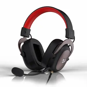 Redragon ZEUS-auriculares con micrófono desmontable para videojuegos, audífonos con cancelación de ruido, sonido envolvente 7,1, color negro, H510