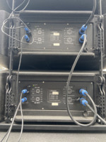 Boutum I-4000PP Haut-parleurs actifs en ligne à double woofer de 10 pouces étanches en néodyme 135 dB