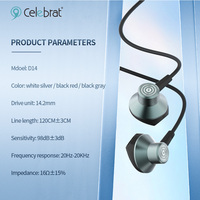 Earphone Tipe C Berkabel dengan Mikrofon, Earphone Berkualitas Berkabel, Earbuds In-ear untuk Musik