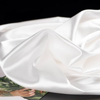 Tissu Satin Soie Extensible 100% Polyester Respirant Tissé en Gros pour Utilisation Automobile et Doublure de Robe de Mariée