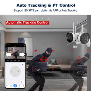 3MP 10 ''LCD 4CH Système de caméra de sécurité domestique sans fil WiFi CCTV NVR Kit Caméra de surveillance Systèmes de surveillance - Product Image 2