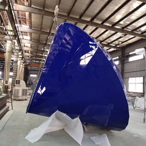 Escultura Pública de Acero Inoxidable para Jardín, Moderna, Decorativa, de <span class=keywords><strong>Gran</strong></span> Tamaño, con Forma de Diamante, para Parques al Aire Libre - Product Image 4