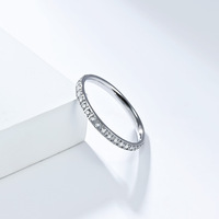Bague minimaliste ZhenChen en acier titane de 2 mm pour femme, bijou tendance plaqué or pour anniversaire