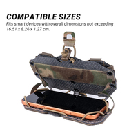 Support de navigation pliable tactique SIVI, support de téléphone portable MOLLE avec cordon élastique pour équipement d'entraînement en plein air