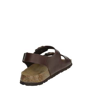 Sandales pour hommes Grnl SB3005-40 en cuir marron avec boucle et sangle, chaussures confortables - Product Image 3