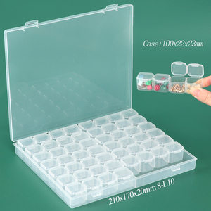 กล่องเก็บของพลาสติกใส SUNSHING สำหรับเก็บเพชรสำหรับงานเพ้นท์เพชร งานทำเล็บ และชิ้นส่วน RC กล่องจัดระเบียบเครื่องประดับ - Product Image 1