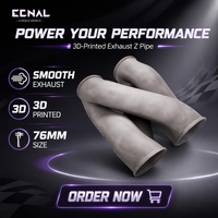 FORMULE pour tous les modèles, tuyau d'échappement universel en acier inoxydable imprimé en 3D, tuyau en Z de 76 mm (3 pouces), tuyau de déviation haute performance