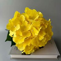 Bouquet d'hortensias artificiels en soie réaliste à 5 tiges, fait main, pour décoration de mariage, de Thanksgiving et de Nouvel An, élégant