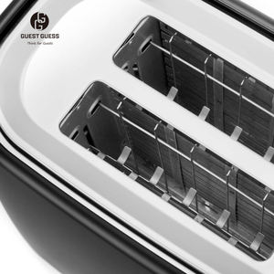Tostadora eléctrica de 2 rebanadas de acero inoxidable de alta calidad 2023, cubierta de grano de madera personalizada <span class=keywords><strong>para</strong></span> uso doméstico en Hotel, favorito de los huéspedes - Product Image 4