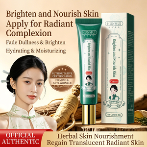 Crème éclaircissante vegan à la niacinamide Hunmui Herbal 30g hydratante pour tous types de peau - Product Image 3