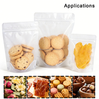 Sachet transparent en PET personnalisé de qualité alimentaire avec fermeture éclair pour emballage alimentaire