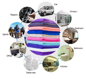 Commercio all'ingrosso della fabbrica a buon mercato in microfibra a maglia tinta unita viso e asciugamano da bagno 35x75cm dimensioni personalizzate di alta durata asciugatura rapida - Product Image 6
