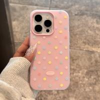 Coque de téléphone portable antichoc en TPU givré effet gelée, style Ins, motif vague pleine surface, pour iPhone 17 16 15 14 13 12 11 Pro Max