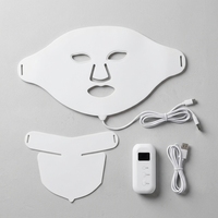 Masque de luminothérapie LED EYCO pour le visage et le cou, masque de luminothérapie infrarouge rouge pour le visage et le cou