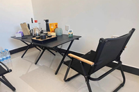 Mobilier d'extérieur bon marché Table de camping pliable et résistante pour barbecue, pique-nique, table et chaises de camping