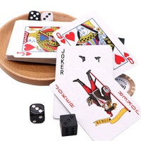 Cartes à jouer en PVC écologiques et recyclables personnalisées avec finition lisse, design portable pour les fêtes et les cadeaux