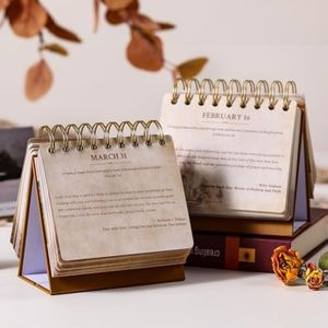 Personalizza il tuo Logo squisita Flip Page <span class=keywords><strong>365</strong></span> <span class=keywords><strong>giorni</strong></span> citazioni ispiratrici al giorno 2025 calendario da tavolo - Product Image 4