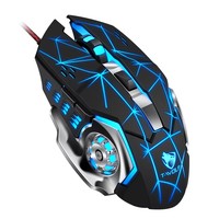 T-WOLF Clavier et Souris Gaming Rétroéclairés RGB une Main Mini Pack Connecté USB Nouveau Stock Arrivage pour Téléphone et Ordinateur