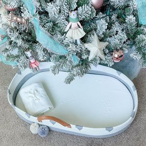 Wholesale Seagrass Baby Toy <strong>Basket</strong> Gift Toys <strong>Moses</strong> Set Straw Cotton <strong>Baskets</strong> <strong>Grey</strong> Storage Changing Pad Change Rope - Product Image 2