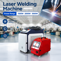 Soudeuse laser à fibre portative 4-en-1 1200 W 1500 W 2500 W 3000 W pour la découpe et le nettoyage de l'acier inoxydable, de l'acier au carbone et de l'aluminium