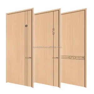 Interior Doors with Frames Wood Eco Wood Decorative Out Wood Easy Install Walnut Color Bedroom Waterproof With Smart Lock