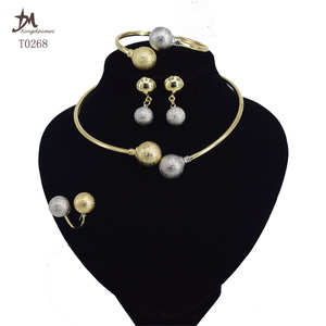 T0268 Offre Spéciale 2 couleur sandball 4 pièces ensemble <span class=keywords><strong>de</strong></span> bijoux - Product Image 2