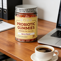 Gummies Probiotiques pour Adultes Marque Blanche pour l'Immunité et la Santé Intestinale - Certifiés GMP, Qualité Alimentaire, Saveurs et Emballages Personnalisés Disponibles