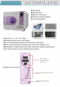 Pompa per Vuoto KT-T002 Autoclave Dentale Classe B per Sterilizzazione Strumenti Dentali Tipo Aperto con Serbatoio d'Acqua Sterilizzatore a Vapore Dentale - Product Image 6