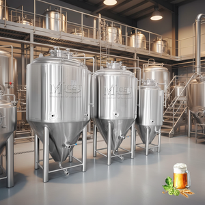 ถังทำความเย็นสำหรับเบียร์ ถังหมักเบียร์แบบสองชั้น ระบบต้มเบียร์ไฟฟ้า Vevor สแตนเลส <span class=keywords><strong>1000</strong></span> <span class=keywords><strong>ลิตร</strong></span> - Product Image 1