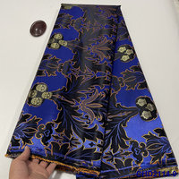 Foulard ethnique africain pliable pour femme, motif grande fleur, 1,5 m x 5 yards, en polyester à carreaux, pour festival